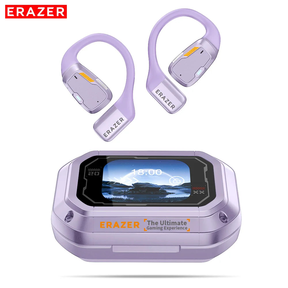 Auriculares inalámbricos Erazer XP6 con traductor de IA, auriculares para juegos con ecualizador y aplicación Bluetooth, sonido potente y resistente al agua. 